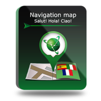 Image of AVT000 PROMO! Navigation map "Salut! Hola! Ciao!" ID 4597395