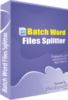 Image of AVT100 Batch Word Files Splitter ID 4650533