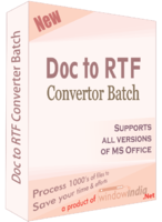 Image of AVT100 Doc to RTF Converter Batch ID 4581816