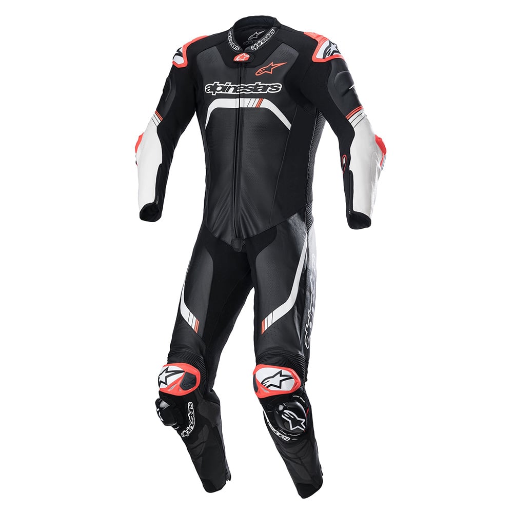 Image of Alpinestars GP Tech V4 Schwarz Weiß Rot 1-Teiler Kombi Größe 56