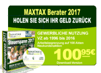 Image of Discount Code for AMC00 MAXTAX - Beraterversion 2017 - 100 Akten - Neukunden ID 4705692