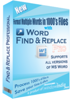 Image of Discount Code for AMC00 Word Find and Replace Professional ID 4576866