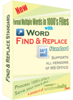 Image of Discount Code for AMC00 Word Find and Replace Standard ID 4577747