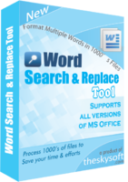 Image of Discount Code for AMC00 Word Search and Replace Tool ID 4616086