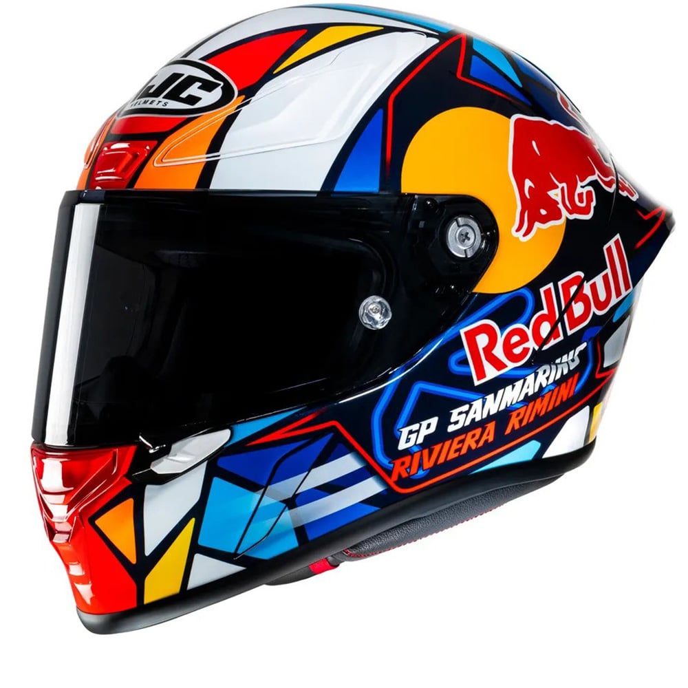 Image of HJC RPHA 1 Misano White Blue Full Face Helmet Größe XL