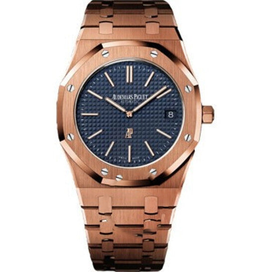 Image of ID 1 Original Audemars Piguet Royal Oak Blue Dial Men's Watch 15202OROO124001