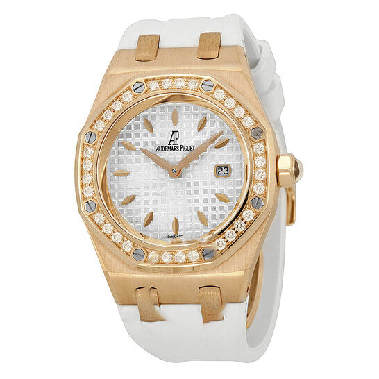 Image of ID 1 Original Audemars Piguet Royal Oak Silver Dial Ladies Watch 67621ORZZD010CA01