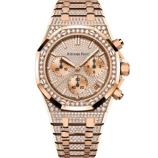 Image of ID 1 Original Audemars Piguet Selfwinding Chronograph Diamond Dial Unisex Watch 26242OrZz1322Or02