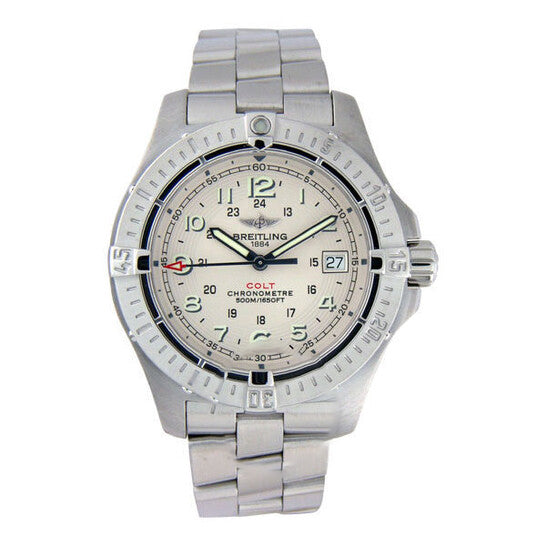 Image of ID 1 Original Breitling Aeromarine Colt Quartz Steel Men's Watch A7438010-G598SS