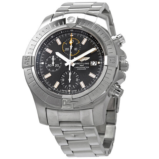 Image of ID 1 Original Breitling Avenger Chronograph Automatic Black Dial Men's Watch A13317101B1A1