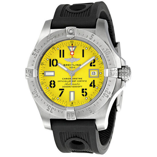 Image of ID 1 Original Breitling Avenger Seawolf Yellow Dial Men's Watch A1733010-I513BKRD