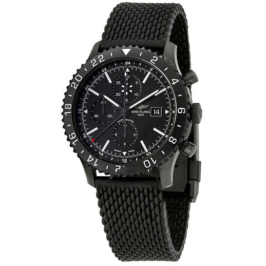 Image of ID 1 Original Breitling Chronoliner Black Dial Automatic Men's Watch M2431013-BF02BKRD