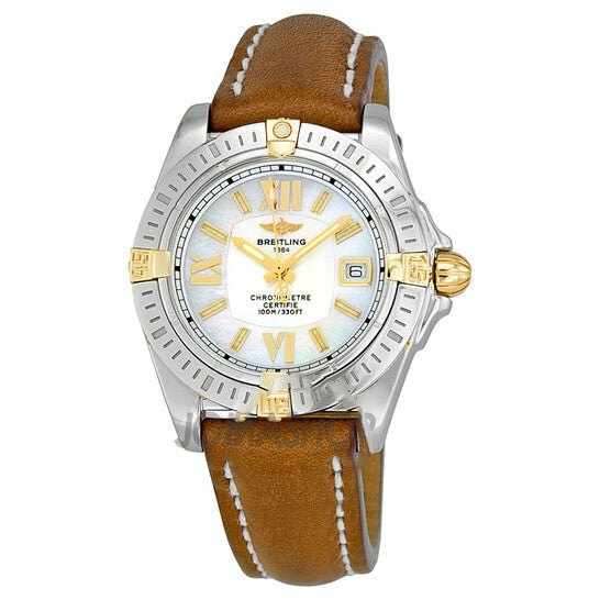 Image of ID 1 Original Breitling Cockpit Mother of Pearl Ladies Watch B7135612-A662BRLT