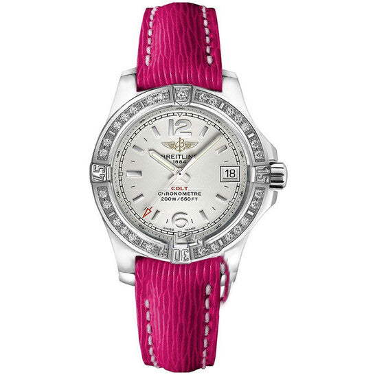 Image of ID 1 Original Breitling Colt Lady Quartz Chronometer Diamond Watch A7738853/G793-267X