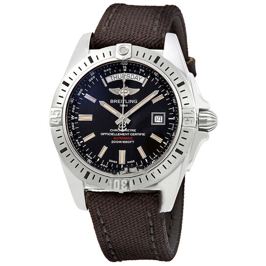 Image of ID 1 Original Breitling Galactic 44 Automatic Black Dial Men's Watch A45320B9/BD42BKFT