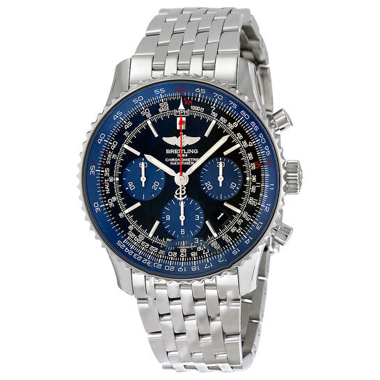 Image of ID 1 Original Breitling Navitimer 01 Limited Blue Edition Men's Watch AB012116/BE09SS