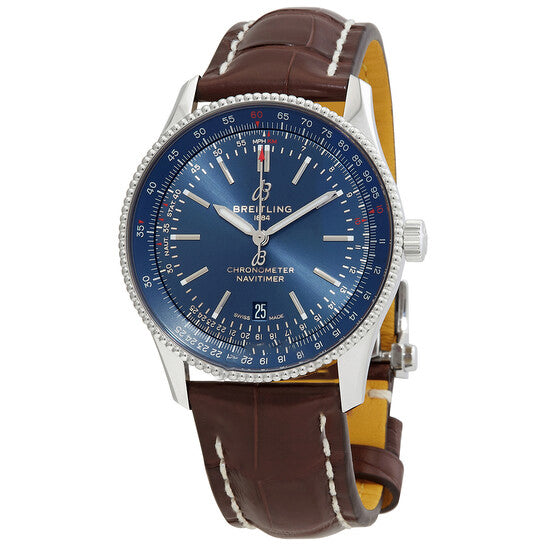 Image of ID 1 Original Breitling Navitimer Automatic Chronometer Blue Dial Men's Watch a17326161c1p2