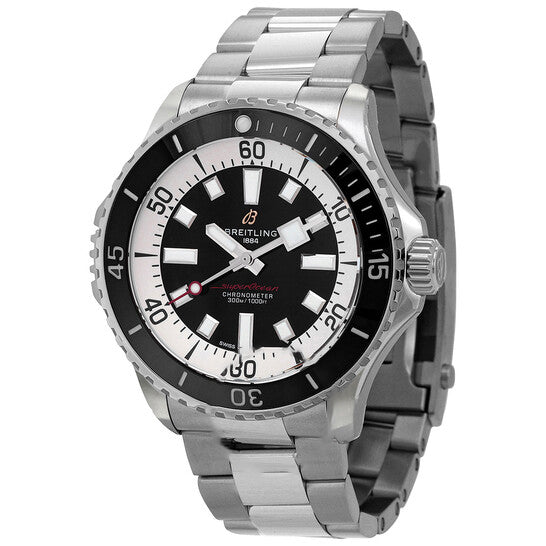 Image of ID 1 Original Breitling Superocean Automatic Chronometer Black Dial Men's Watch A17378211B1A1