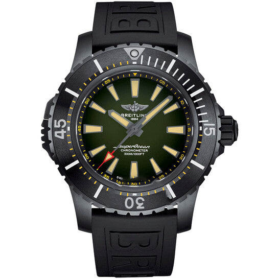 Image of ID 1 Original Breitling Superocean Automatic Chronometer Green Dial Men's Watch V17369241L1S1