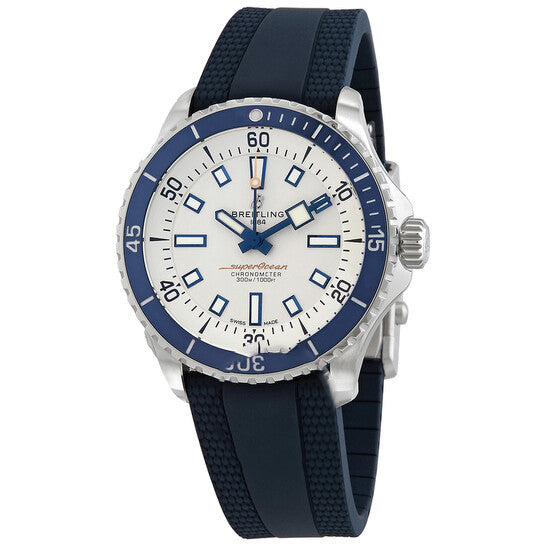 Image of ID 1 Original Breitling Superocean Automatic Chronometer Silver Dial Men's Watch A17375E71G1S1