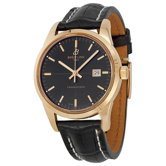 Image of ID 1 Original Breitling Transocean Automatic Black Dial Men's Watch R1036012/BA92BKCT