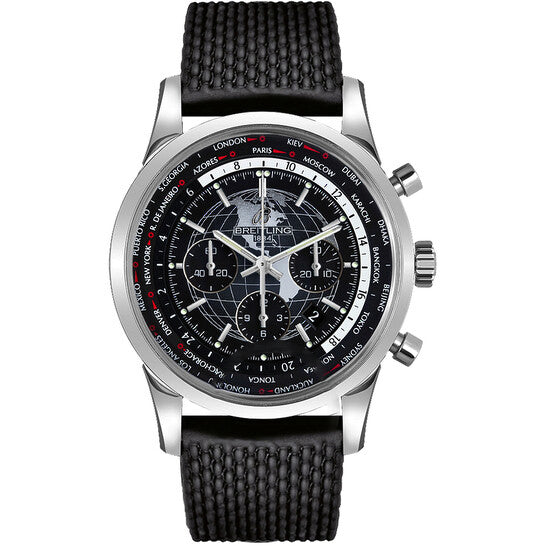 Image of ID 1 Original Breitling Transocean Chronograph Unitime Automatic Men's Watch AB0510U4/BE84-256S