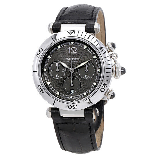 Image of ID 1 Original Cartier Pasha Automatic Chronograph Gray Dial Ladies Watch W3107355