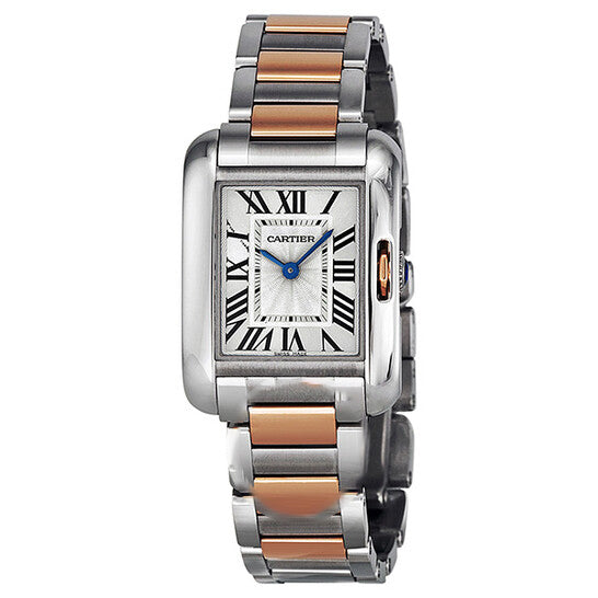 Image of ID 1 Original Cartier Tank Anglaise Small Silver Dial Ladies Watch W5310036