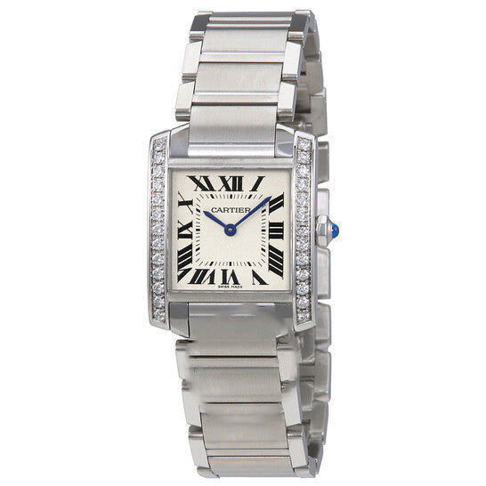 Image of ID 1 Original Cartier Tank Francaise Silver Dial Ladies Watch W4TA0009