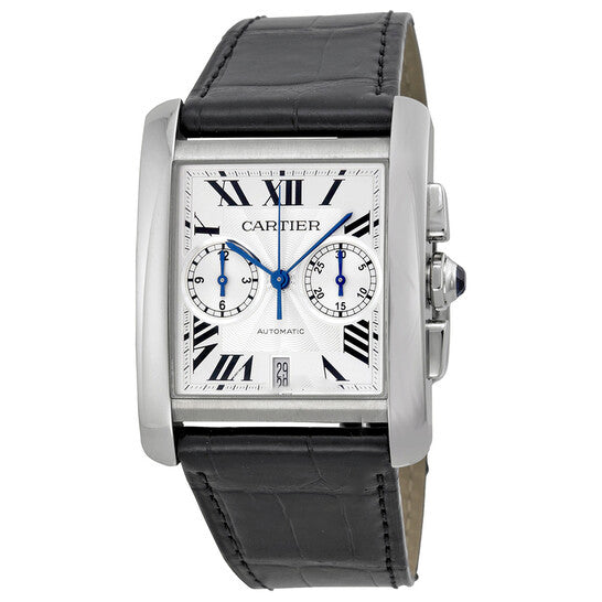 Image of ID 1 Original Cartier Tank MC Chronograph Silver Dial Men's Watch W5330007