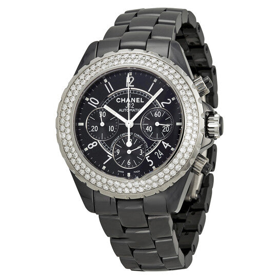 Image of ID 1 Original Chanel J12 Black Ceramic Ladies Watch H1009