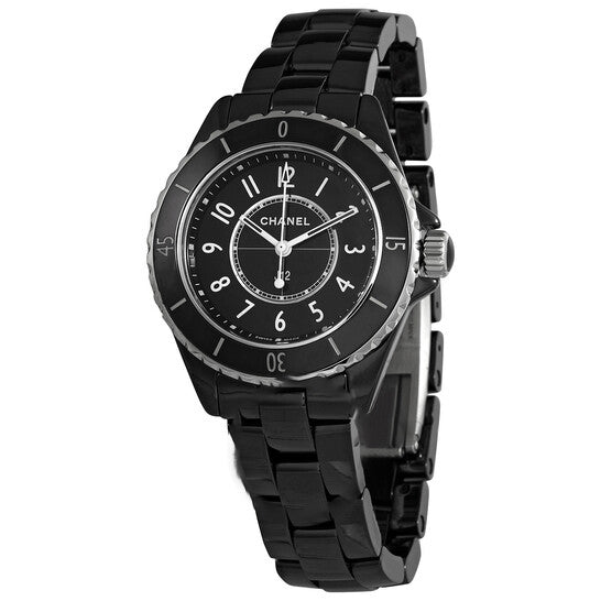 Image of ID 1 Original Chanel J12 Quartz Black Dial Ladies Watch H5695