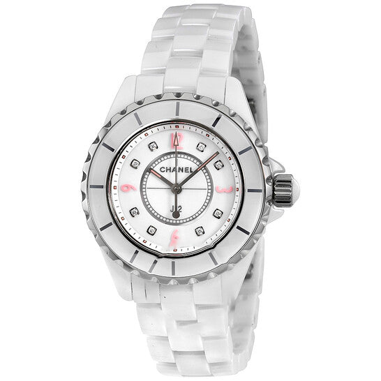 Image of ID 1 Original Chanel J12 White Lacquered Dial Ladies Watch H4863