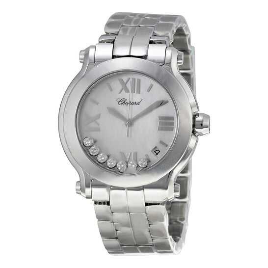 Image of ID 1 Original Chopard Happy Sport Ladies Diamond Watch 278477-3002