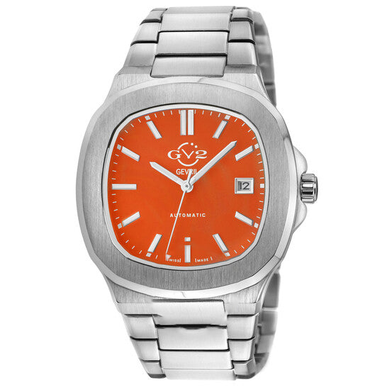 Image of ID 1 Original GV2 by Gevril Potente Orange Dial Men's Watch 18114B