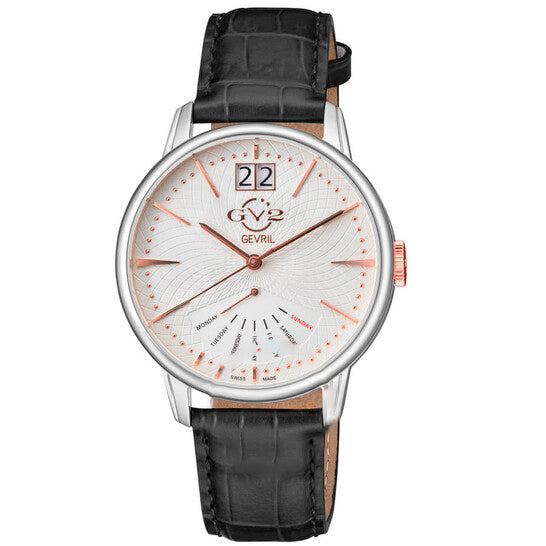 Image of ID 1 Original GV2 by Gevril Rovescio White Dial Men's Watch 56202