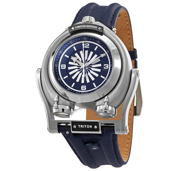 Image of ID 1 Original GV2 by Gevril Triton Blue Dial Men's Watch 3407