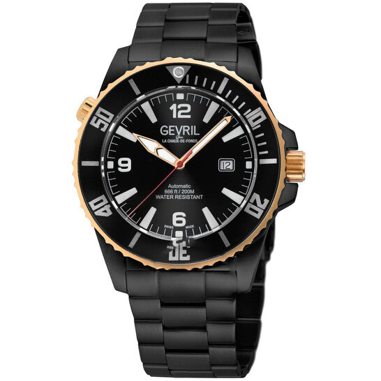 Image of ID 1 Original Gevril Canal Street Automatic Black Dial Men's Watch 46604B