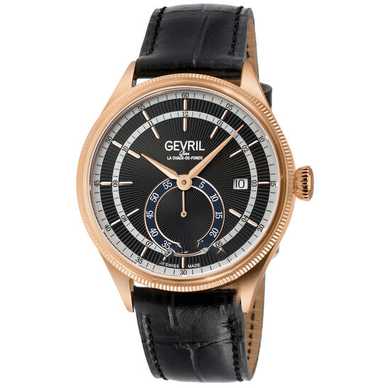 Image of ID 1 Original Gevril Empire Automatic Black Dial Men's Watch 48103