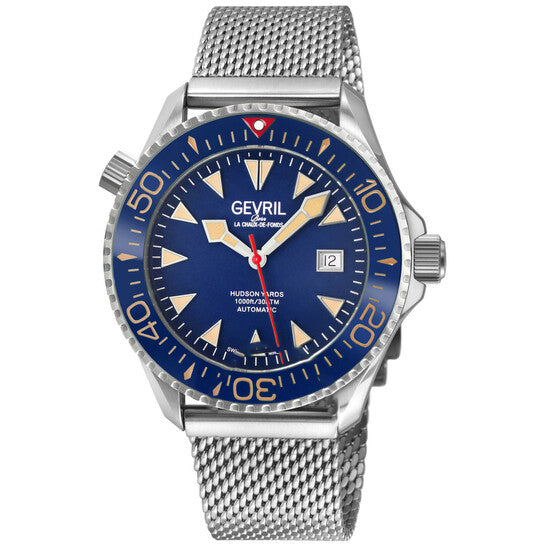 Image of ID 1 Original Gevril Hudson Yards Automatic Blue Dial Men's Watch 48841B