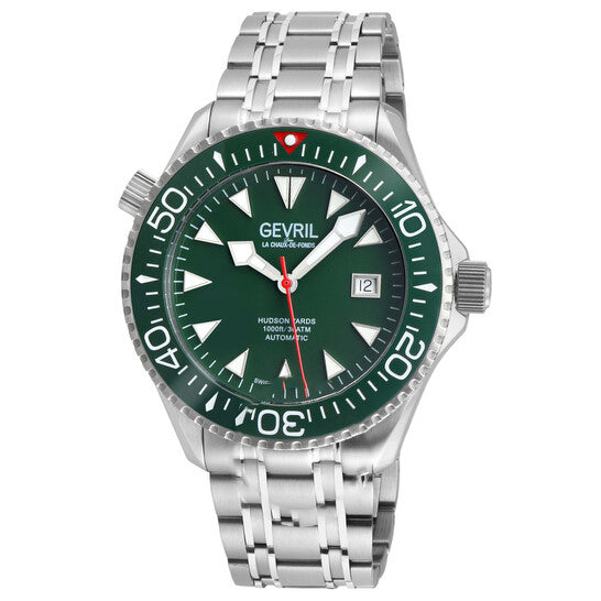 Image of ID 1 Original Gevril Hudson Yards Automatic Green Dial Men's Watch 48806