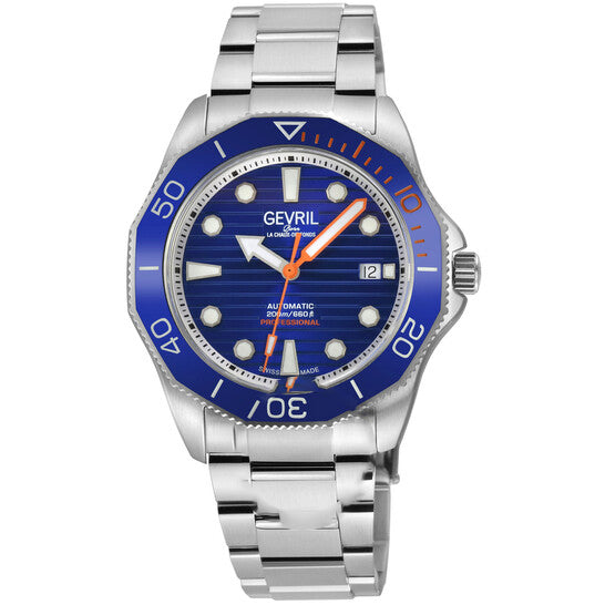 Image of ID 1 Original Gevril Pier 90 Automatic Blue Dial Men's Watch 49101