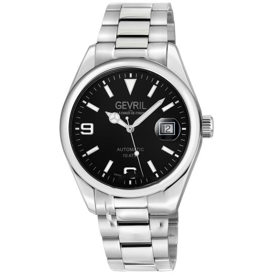 Image of ID 1 Original Gevril West Village Automatic Black Dial Men's Watch 48949B