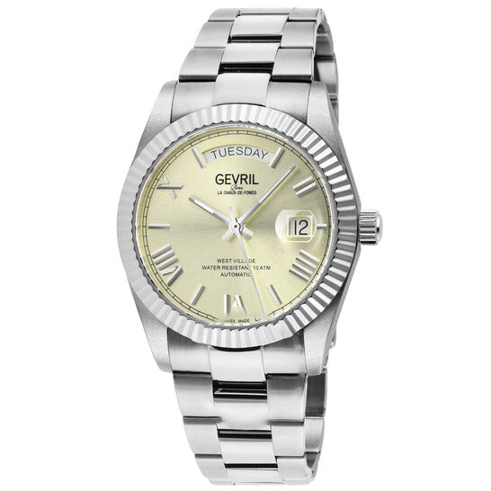 Image of ID 1 Original Gevril West Village Champagne Dial Men's Watch 48951B