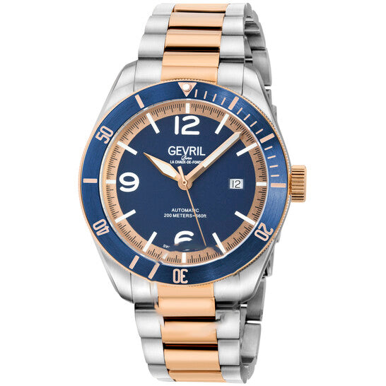 Image of ID 1 Original Gevril Yorkville Blue Dial Men's Watch 48614B