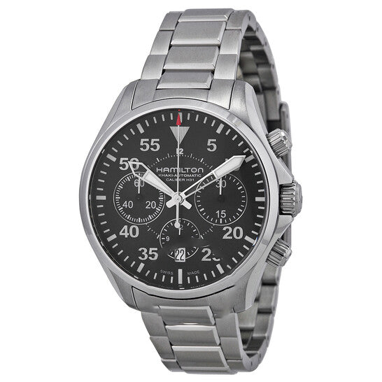 Image of ID 1 Original Hamilton Khaki Aviation Pilot Automatic Chronograph Men's H64666135