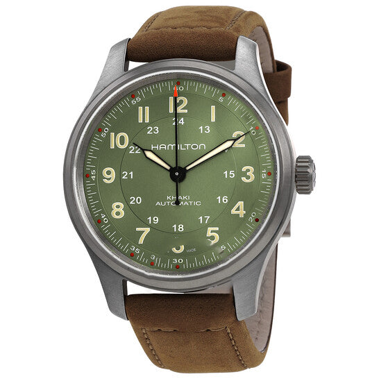 Image of ID 1 Original Hamilton Khaki Field Automatic Green Dial Men's Watch H70545560