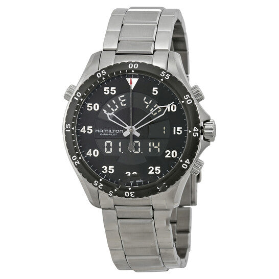 Image of ID 1 Original Hamilton Khaki Flight Timer Analog Digital Men Watch H64554131