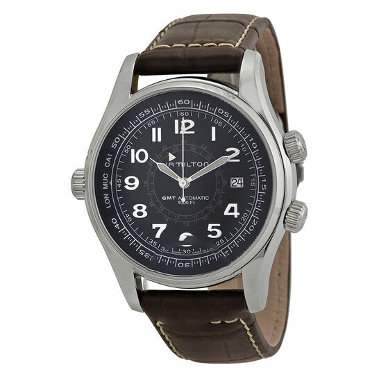 Image of ID 1 Original Hamilton Khaki Navy UTC Black Dial Men's Watch H77505535