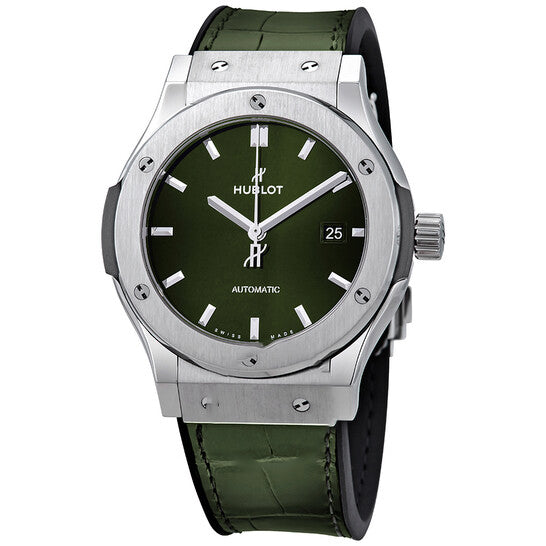 Image of ID 1 Original Hublot Classic Fusion Automatic Green Dial Men's Watch 542NX8970LR